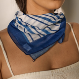 Ocean Blue Print Bandana