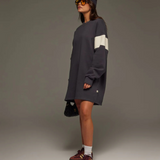 94 V-Neck Sweater Dress (Noir)