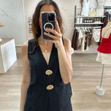 Eva Shell Vest Set (Black)