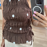 Addie Choc Polka Top
