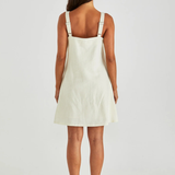 Vienne Mini Shift Dress - Butter Yellow
