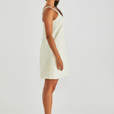 Vienne Mini Shift Dress - Butter Yellow