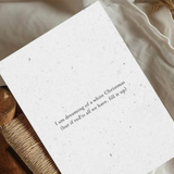 White Christmas (Plantable Xmas Card)