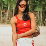 Chilli Knit Tank (Poppy Red)