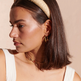 Paper Straw Summer Headband (Beige)