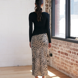 Leopard Print Maxi Skirt