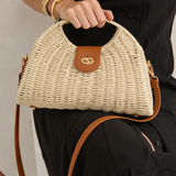 Maggie Summer Straw Bag (Beige)
