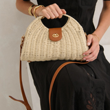 Maggie Summer Straw Bag (Beige)
