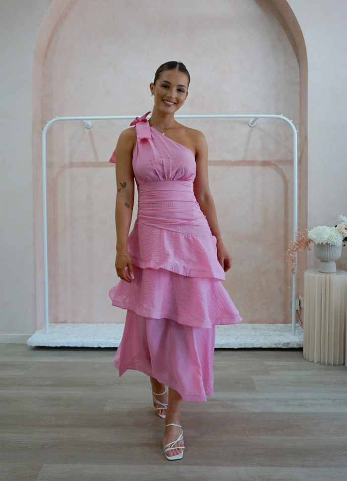 Joslin Tiered Midi (Pink)