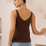 Coco Knit Tank (Brown)