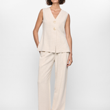 Piper Wide Leg Pant (Natural)