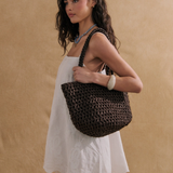 Mercato Straw Tote Bag in Brown
