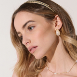 Elaine Stud Skinny Headband (Champagne)