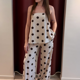 Sian Top (Latte/Brown Spot)