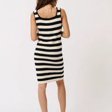 Rikki Dress Vanilla/Black
