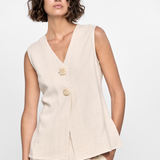 Piper Tunic Vest (Natural)