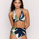 Azure Halter Neck Bikini Top