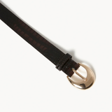 Gwyneth Belt (Dark Cacao Croc-Gold)