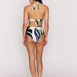 Azure Halter Neck Bikini Top