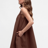 Radini Mini Dress (Chocolate)