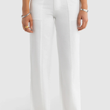 Maya Front Seam Pants (White)