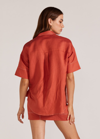Eva Resort Shirt (Rust)