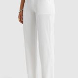 Maya Front Seam Pants (White)