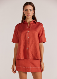 Eva Resort Shirt (Rust)