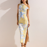 Esme Asym Mesh Maxi Dress