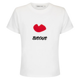 Bisous Baby Tee (Warm White)