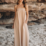 Amira Maxi Dress (Beige)