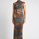 Eve Floral Jersey Midi Dress