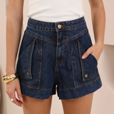 Jade Denim Short (Dark Blue)