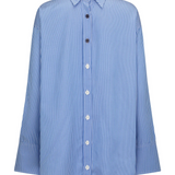 Libby Cotton Stripe Shirt (Sky Blue Stripe)
