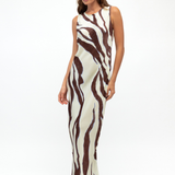 Zara Zebra Maxi Dress