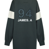 94 V-Neck Sweater Dress (Noir)