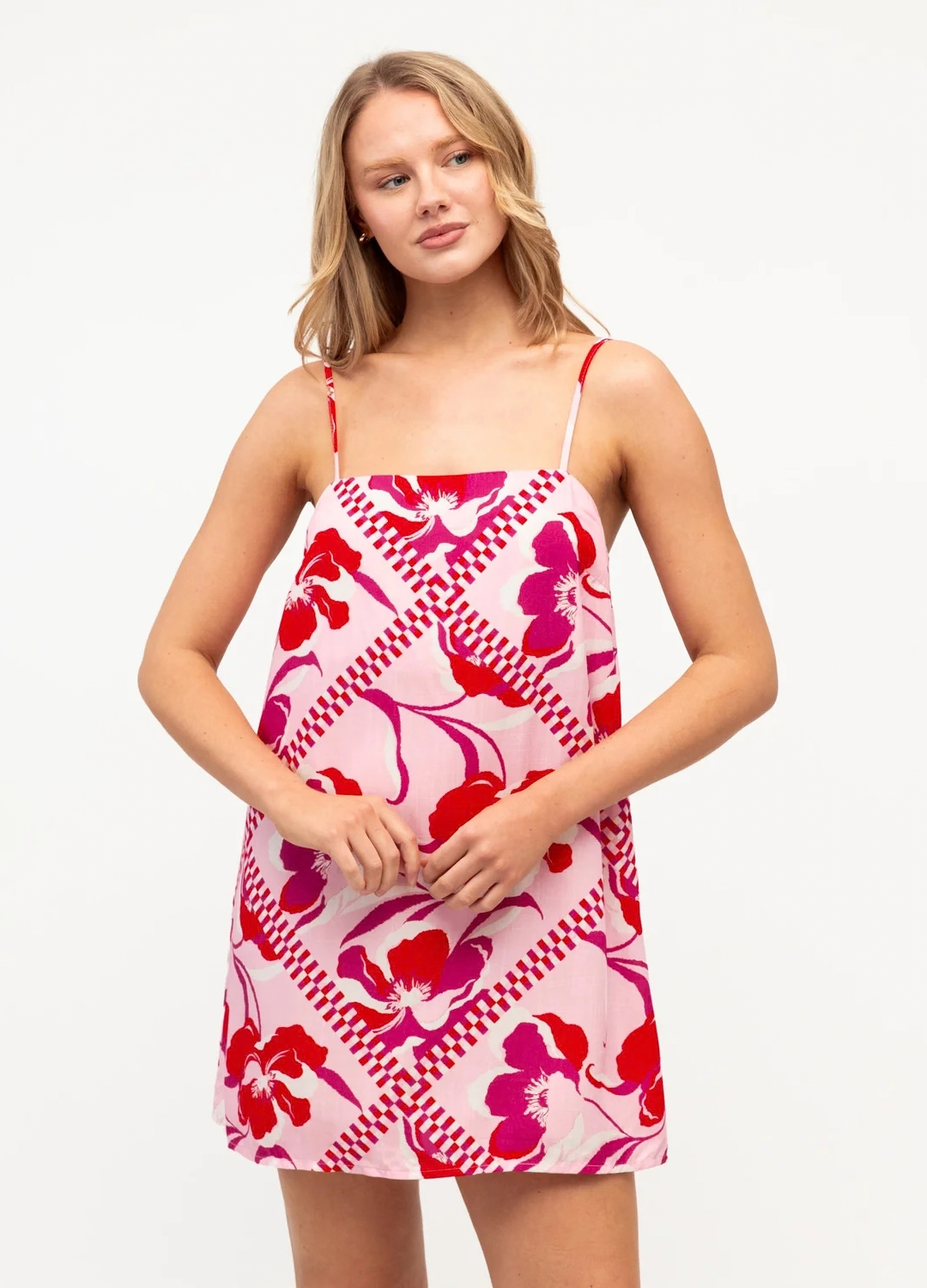 Ruby Bloom Mini Dress – Hazel Mai