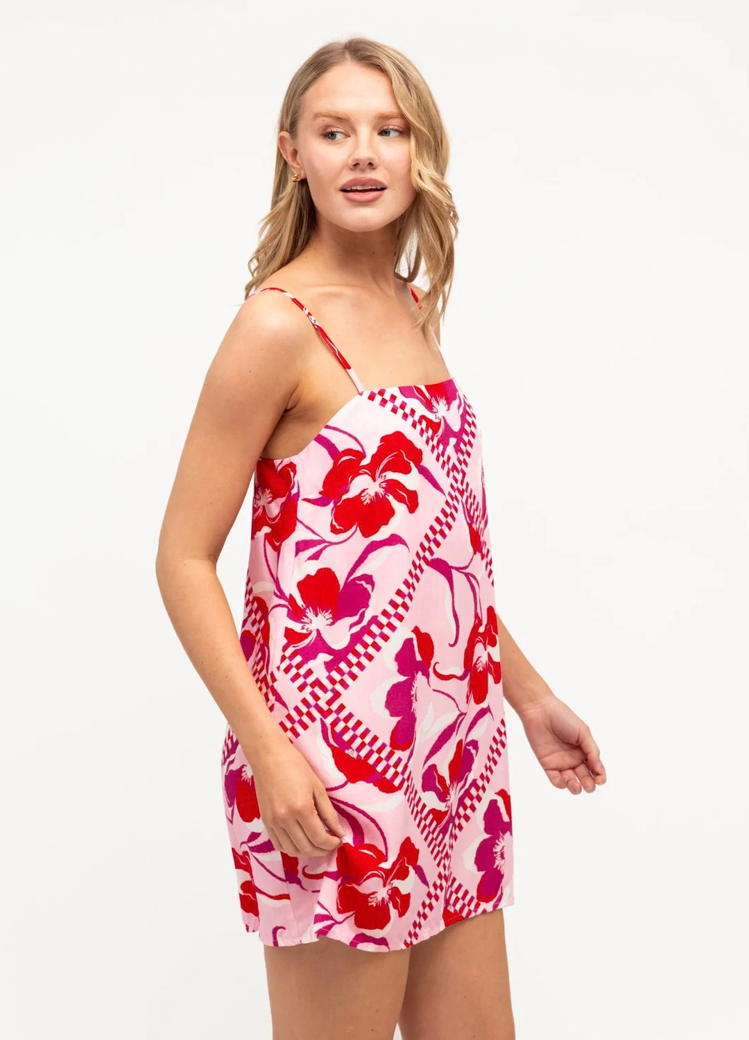 Ruby Bloom Mini Dress – Hazel Mai