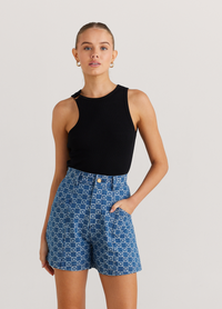 Defender Denim Shorts (Daisy)