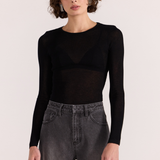 Asta Sheer Knit Top