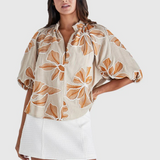 Finley Top (Tan/Orange)