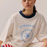 Speedway Oversized Tee (Snow)