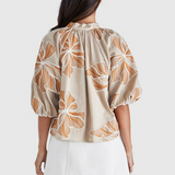 Finley Top (Tan/Orange)
