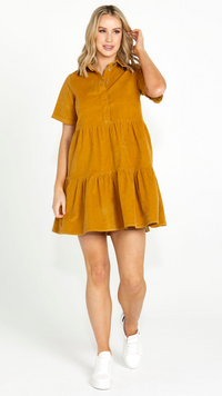 Lilah Tiered Cord Mini Dress