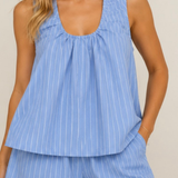 Isla Stripe Set (Blue & White)