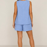 Isla Stripe Set (Blue & White)