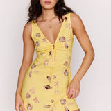 Marisol Keyhole Mini Dress - Butter Seashells