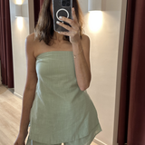 Tyler Strapless Set (Sage)