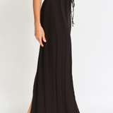 Lulu Column Midi Skirt (Black)
