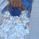 The Amalfi Pearl Bamboo Bag